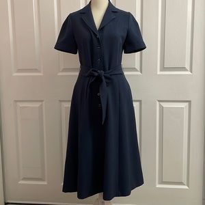 Anne Klein midi dress with belt and pockets